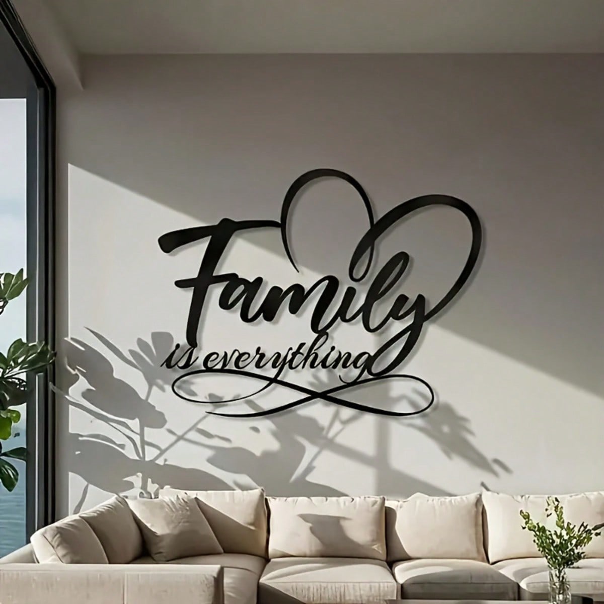 "Family is Everything" Metal Wall Decorations - Decorative metal decorations celebrate family, love and togetherness. These elegant wall decorations can be a meaningful addition to the home and are the perfect gift for housewarming
