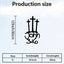 1 Piece Cross Wall Hanging Ornament - Elegant and simple Christian ornament, suitable for churches, homes, offices. Made with powder coated wrought iron, inspired by the Bible