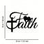 1 piece of faith inspired metal wall decoration, abstract wrought iron design inspired, multi-functional home office decoration, suitable for living room bedroom cafe, reusable housewarming gift.