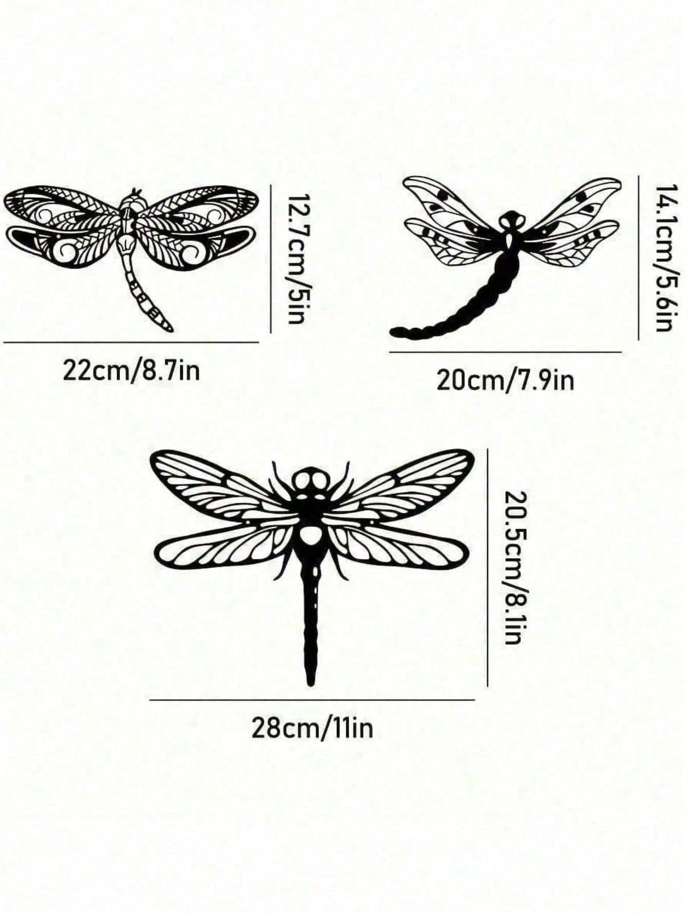 Gothic Dragonfly Wall Art - Handmade Black Iron Wall Decor, Vintage Metal Sculpture For Living Room & Bedroom | Dark Academia, Cottagecore, Gothic Witchcore Aesthetic, Mushroom & Fairycore Decor | Gothic Home Decor, Witchy Wall Art, Fantasy Decor, Gothic Secondary image