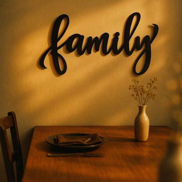 Metal Family Name Sign With Inspirational Quote - Personalized Rustic Tin Wall Art For Living Room, Bedroom, Kitchen, Home Office | Farmhouse Home Decor & Unique Housewarming Gift For Families, Couples, New Homeowners | Customized Family Quote Sign, Vinta