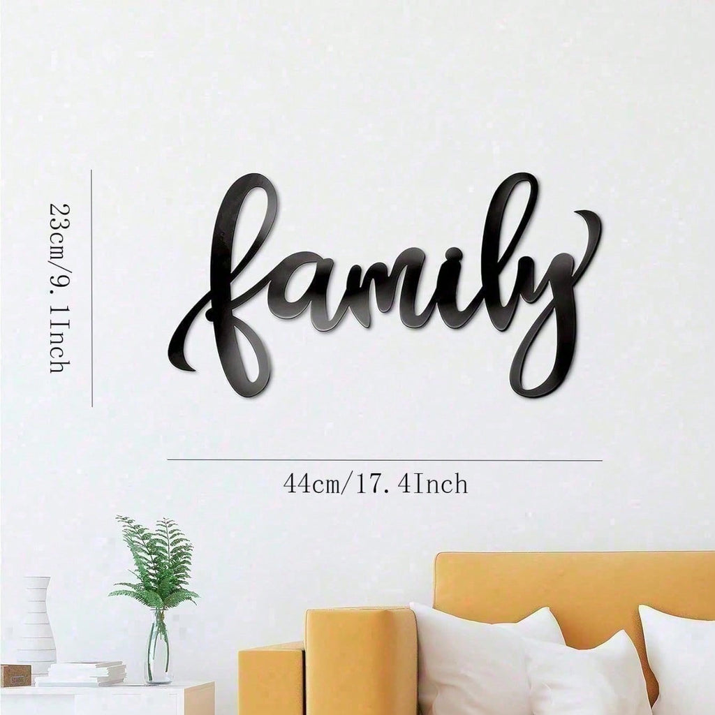 Metal Family Name Sign With Inspirational Quote - Personalized Rustic Tin Wall Art For Living Room, Bedroom, Kitchen, Home Office | Farmhouse Home Decor & Unique Housewarming Gift For Families, Couples, New Homeowners | Customized Family Quote Sign, Vinta