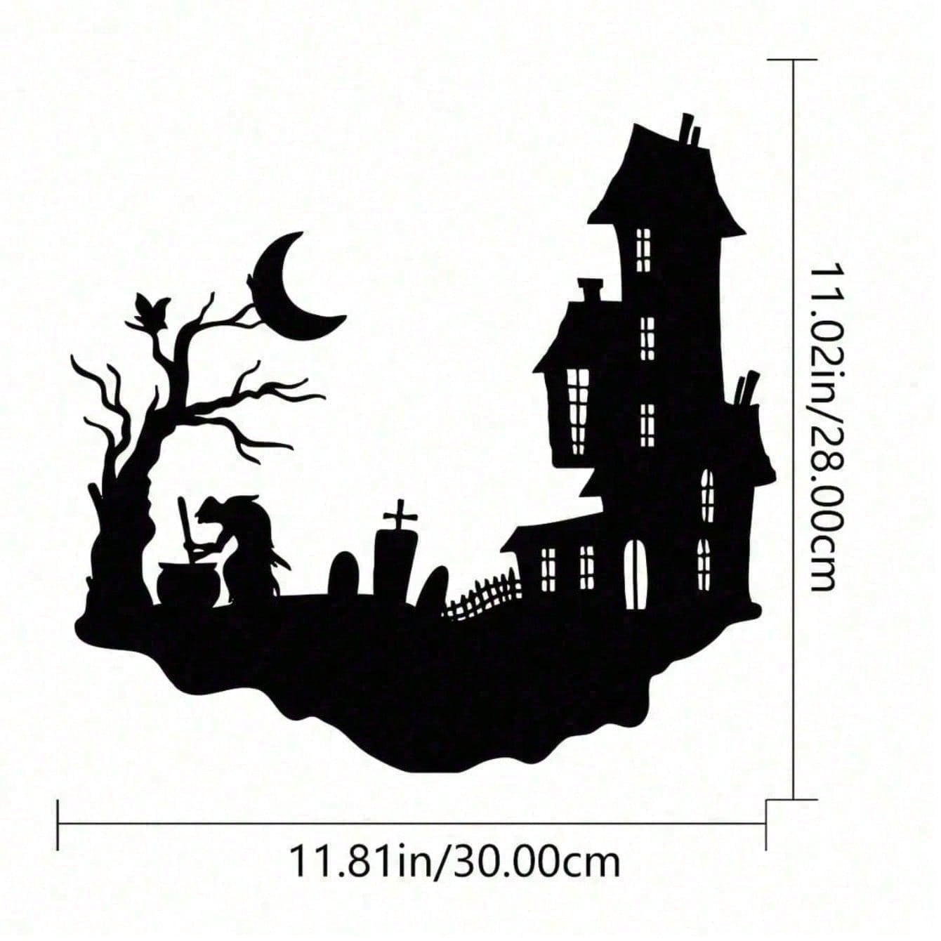 Gothic Skull Metal Wall Art - Vintage Silhouette Wall Decor For Indoor And Outdoor Halloween, Spooky Haunted House Wall Hanging, Gothic Home & Garden Decor, Halloween Party Supplies, Unique Goth Gifts For Men, Women ,Cuadros De Pared,Room Decor,Valentine' Secondary image