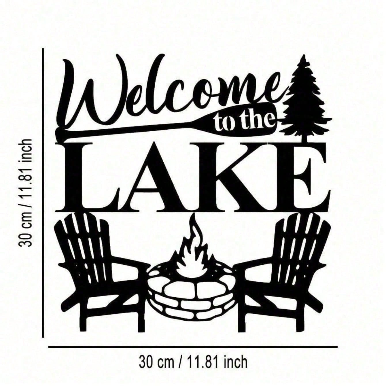 Welcome to Our Home" Metal Wall Plaque - Ready-to-Hang Entryway Sign | Instant Cozy Farmhouse Decor-Heartwarming Entryway & Living Room Decor.Decorative Signs & Plaques
