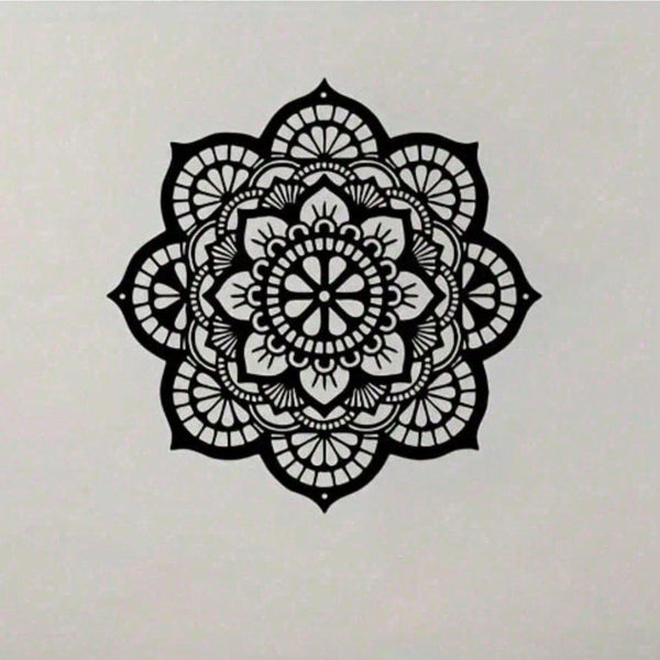 2D Metal Geometric Line Wall Art – Mandala Flower Boho Zen Spiritual Decor, Black Friday Must-Have