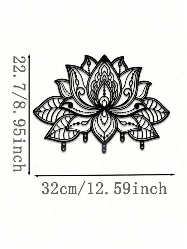 2D Metal Geometric Line Wall Art – Mandala Flower Boho Zen Spiritual Decor, Black Friday Must-Have