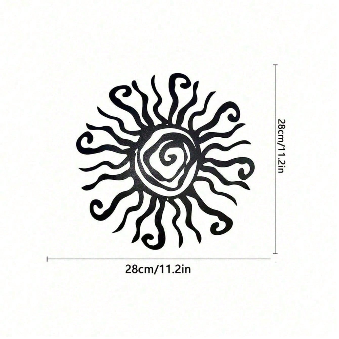 2D Metal Geometric Line Wall Art – Mandala Flower Boho Zen Spiritual Decor, Black Friday Must-Have