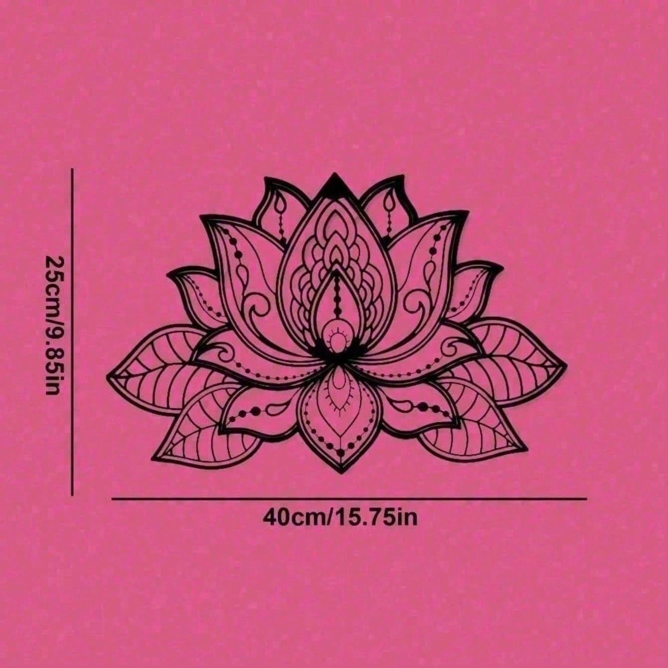 2D Metal Geometric Line Wall Art – Mandala Flower Boho Zen Spiritual Decor, Black Friday Must-Have