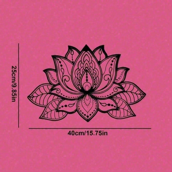 2D Metal Geometric Line Wall Art – Mandala Flower Boho Zen Spiritual Decor, Black Friday Must-Have