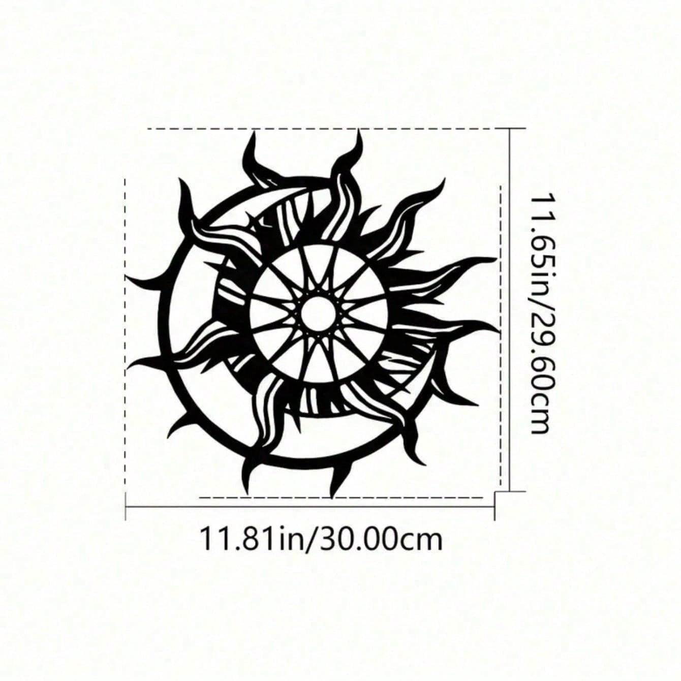 2D Metal Geometric Line Wall Art – Mandala Flower Boho Zen Spiritual Decor, Black Friday Must-Have
