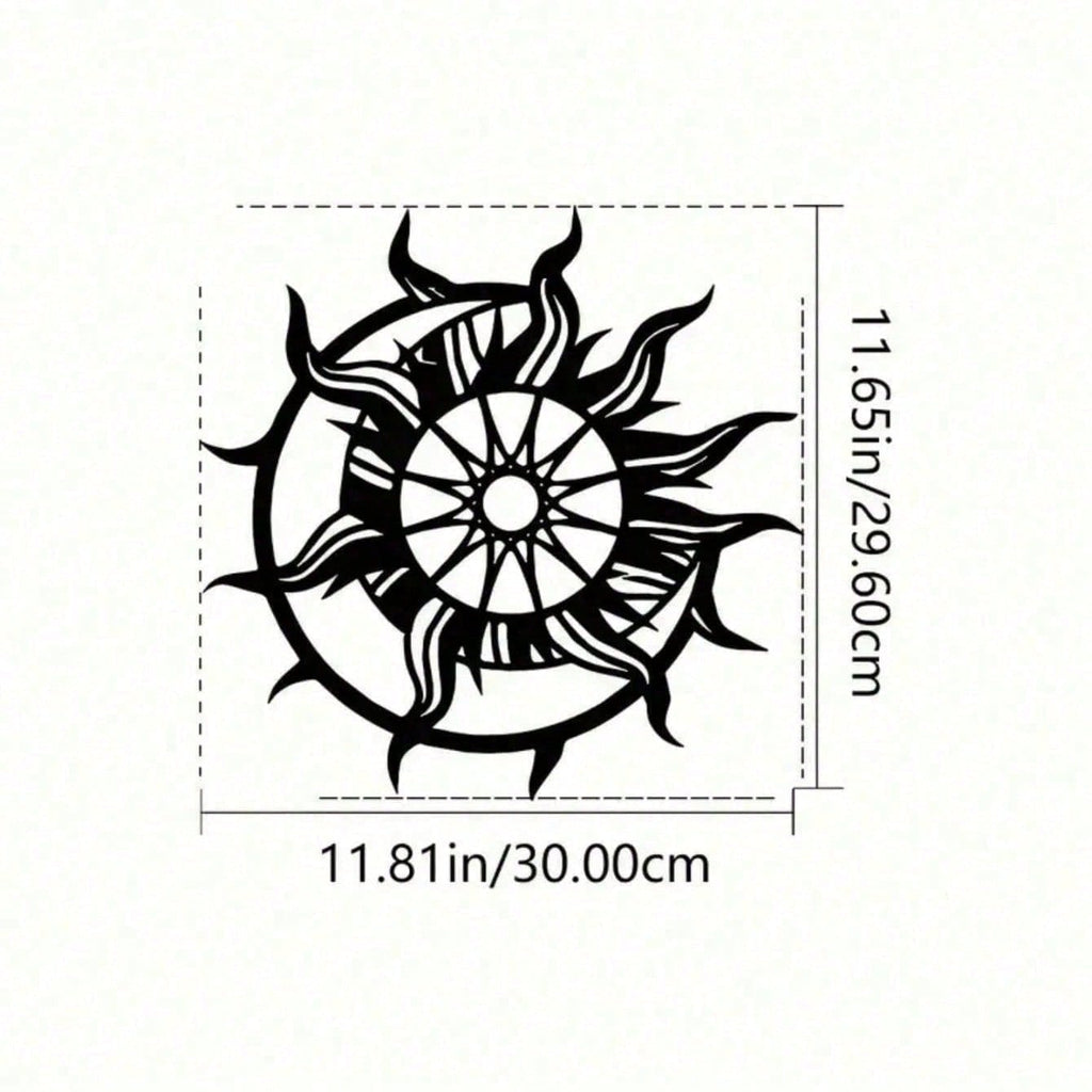 2D Metal Geometric Line Wall Art – Mandala Flower Boho Zen Spiritual Decor, Black Friday Must-Have