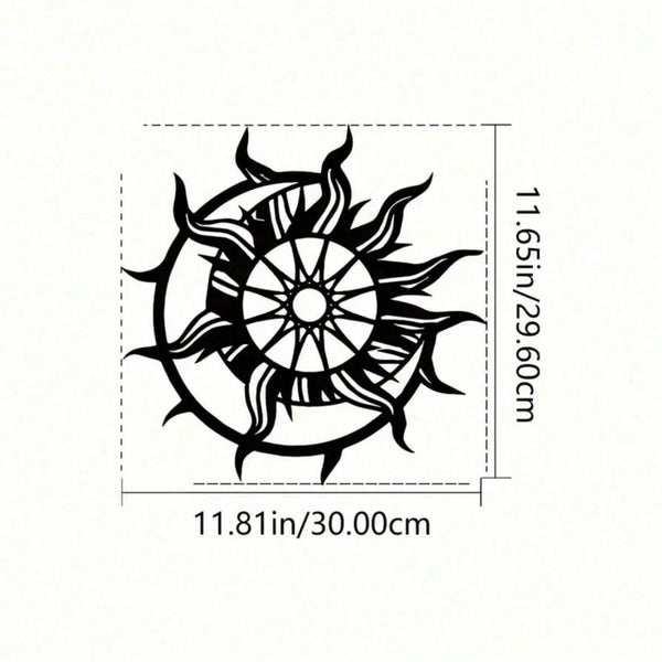 2D Metal Geometric Line Wall Art – Mandala Flower Boho Zen Spiritual Decor, Black Friday Must-Have