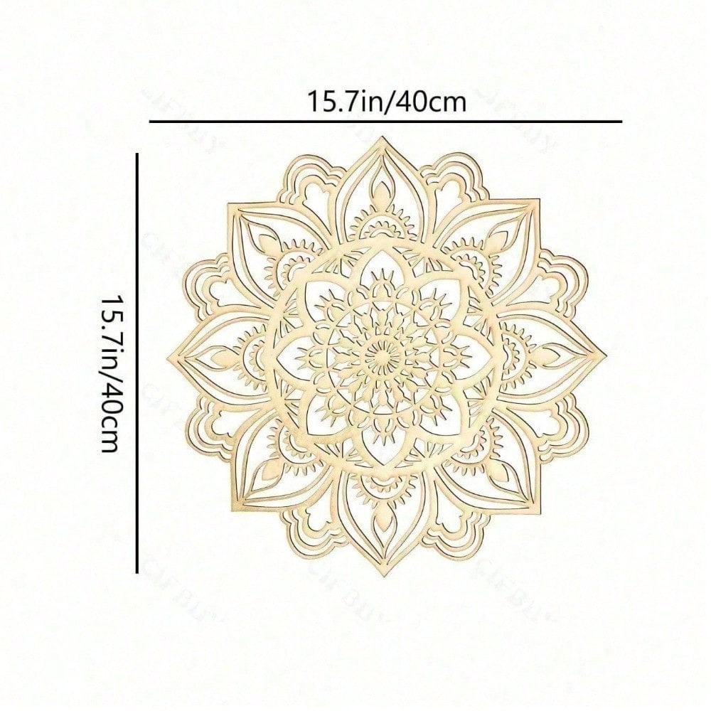 2D Metal Geometric Line Wall Art – Mandala Flower Boho Zen Spiritual Decor, Black Friday Must-Have