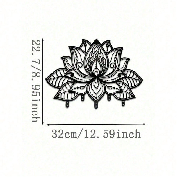 2D Metal Geometric Line Wall Art – Mandala Flower Boho Zen Spiritual Decor, Black Friday Must-Have