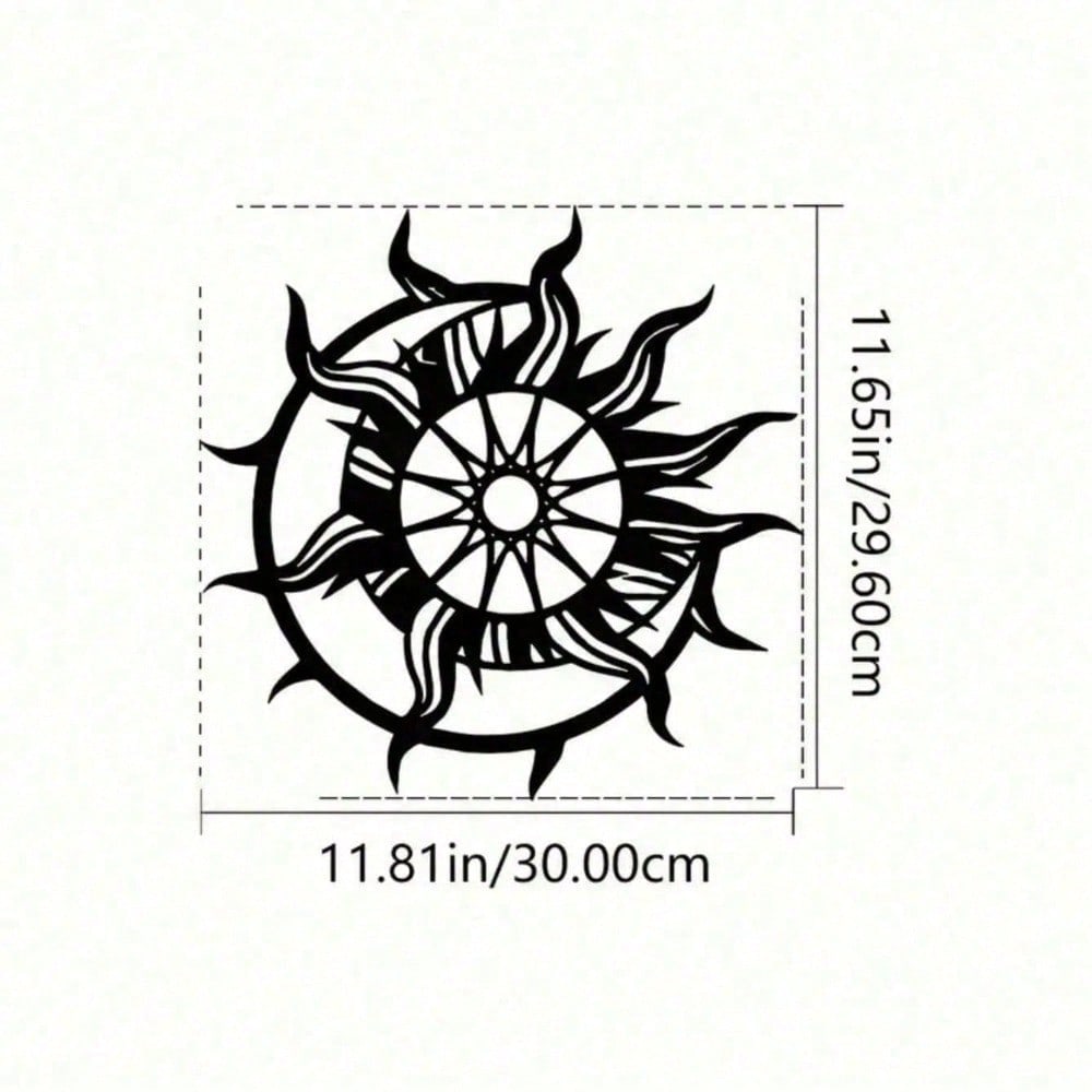 2D Metal Geometric Line Wall Art – Mandala Flower Boho Zen Spiritual Decor, Black Friday Must-Have