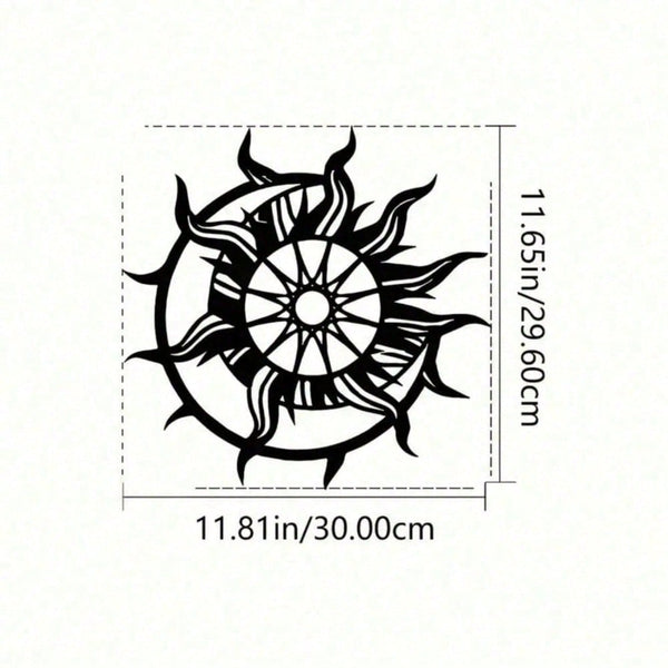 2D Metal Geometric Line Wall Art – Mandala Flower Boho Zen Spiritual Decor, Black Friday Must-Have
