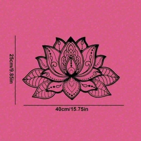 2D Metal Geometric Line Wall Art – Mandala Flower Boho Zen Spiritual Decor, Black Friday Must-Have