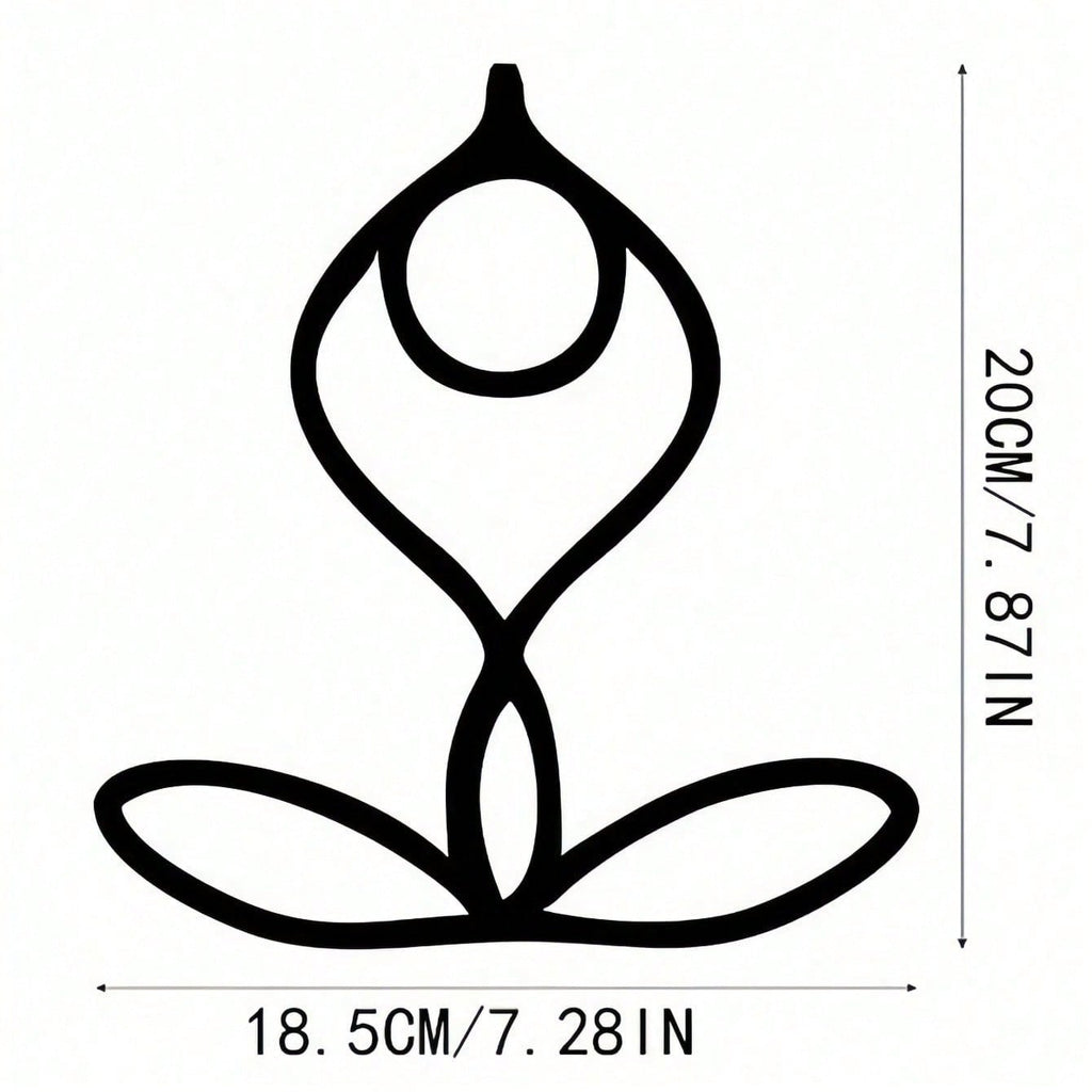 3 PiecesGym Pose Metal Wall Art, Elegant Lounge Decor With Artistic Patterns - Perfect For Room Decor, Wall Decoration, Home Decor.