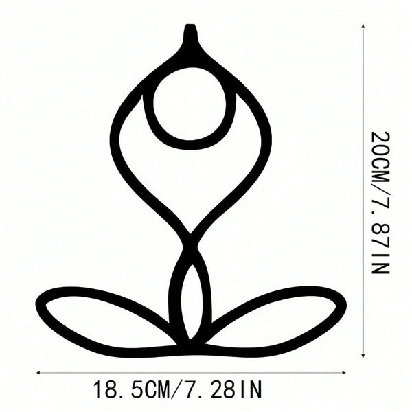 3 PiecesGym Pose Metal Wall Art, Elegant Lounge Decor With Artistic Patterns - Perfect For Room Decor, Wall Decoration, Home Decor.