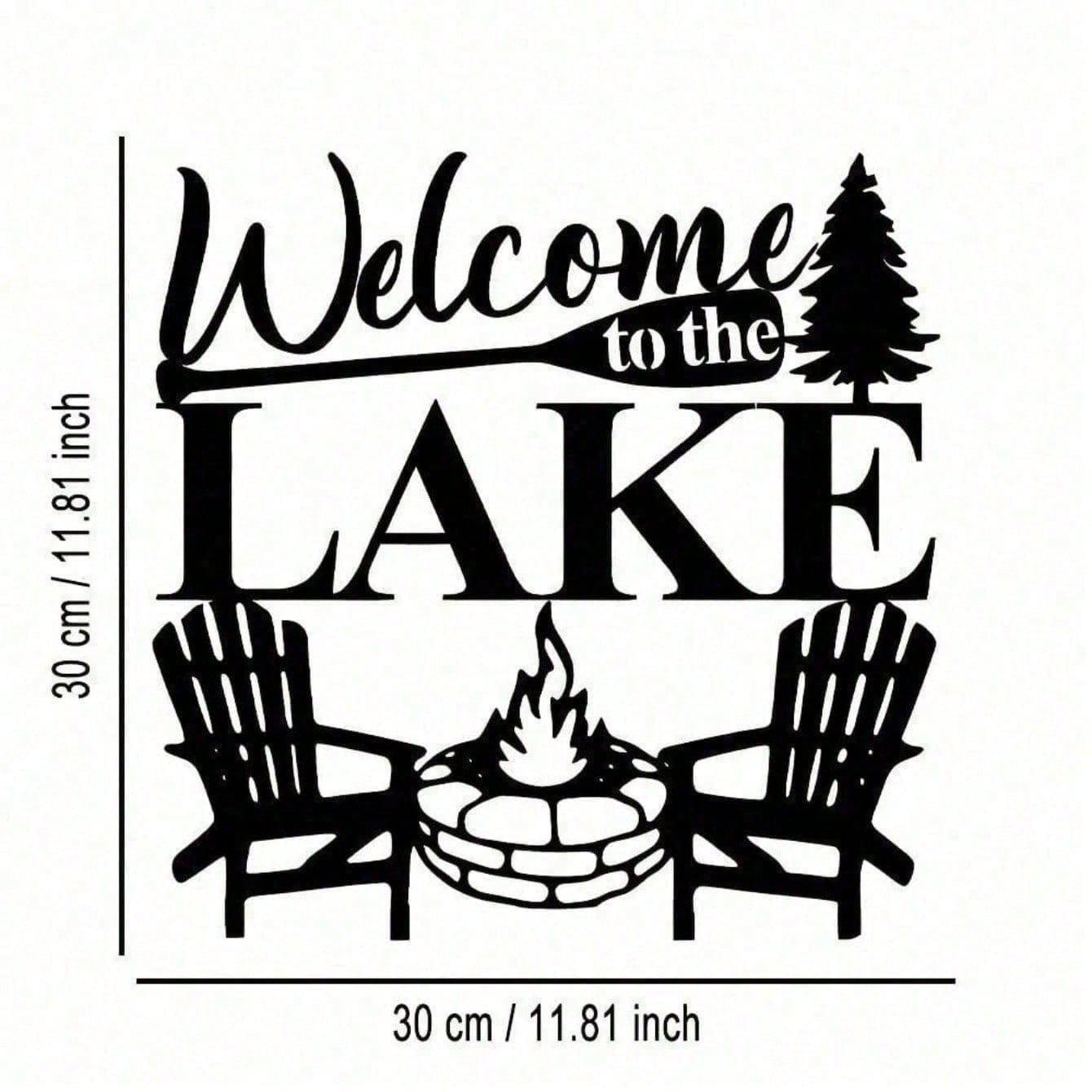 Welcome to Our Home" Metal Wall Plaque - Ready-to-Hang Entryway Sign | Instant Cozy Farmhouse Decor-Heartwarming Entryway & Living Room Decor.Decorative Signs & Plaques