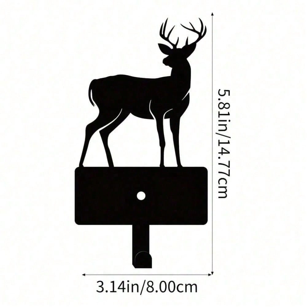 Gothic Skull & Love -Hook Key Holder - Black Metal Wall Mount Entryway Organizer | Witchy Gothic Decor