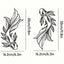 2-Piece carp metal wall-mounted art decorations, minimalist line art is suitable for schools, home interior design, feng shui, living room decoration, bedroom decoration, home decoration, wall decoration