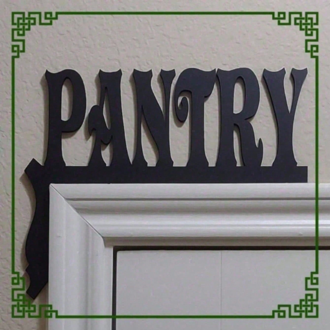 Vintage Farmhouse Pantry Sign - Hand Painted Rustic Wood Wall Art, Over The Door Hanging Plaque For Kitchen | Cottagecore & Farmhouse Decor, Cute Housewarming Gift For Women, Mom, Her | Rustic Kitchen Wall Decor, Farmhouse Signs, Farmhouse Kitchen Decor, Main image