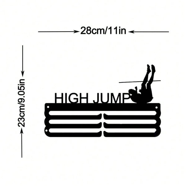 1 medal hanger for displaying sports medals and ribbons – a perfect home wall decoration suitable for hockey, handball, high jump, and other sports. Equipped with multiple hooks.