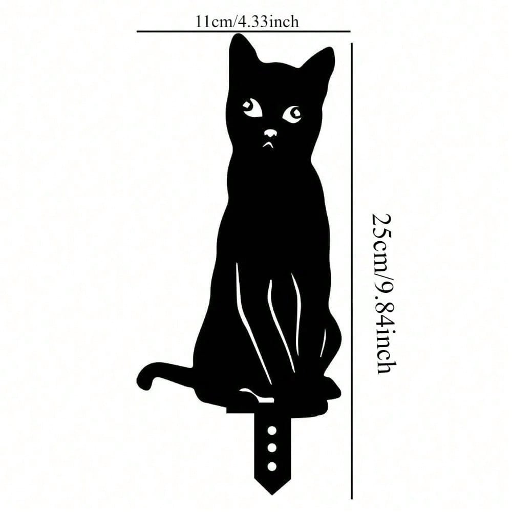 1pc Metal Dog/Cat Stake,Outdoor Metal Deer Statue,Silhouette Deer Stake,Outdoor Decor Metal Animal Stakes Waterproof
