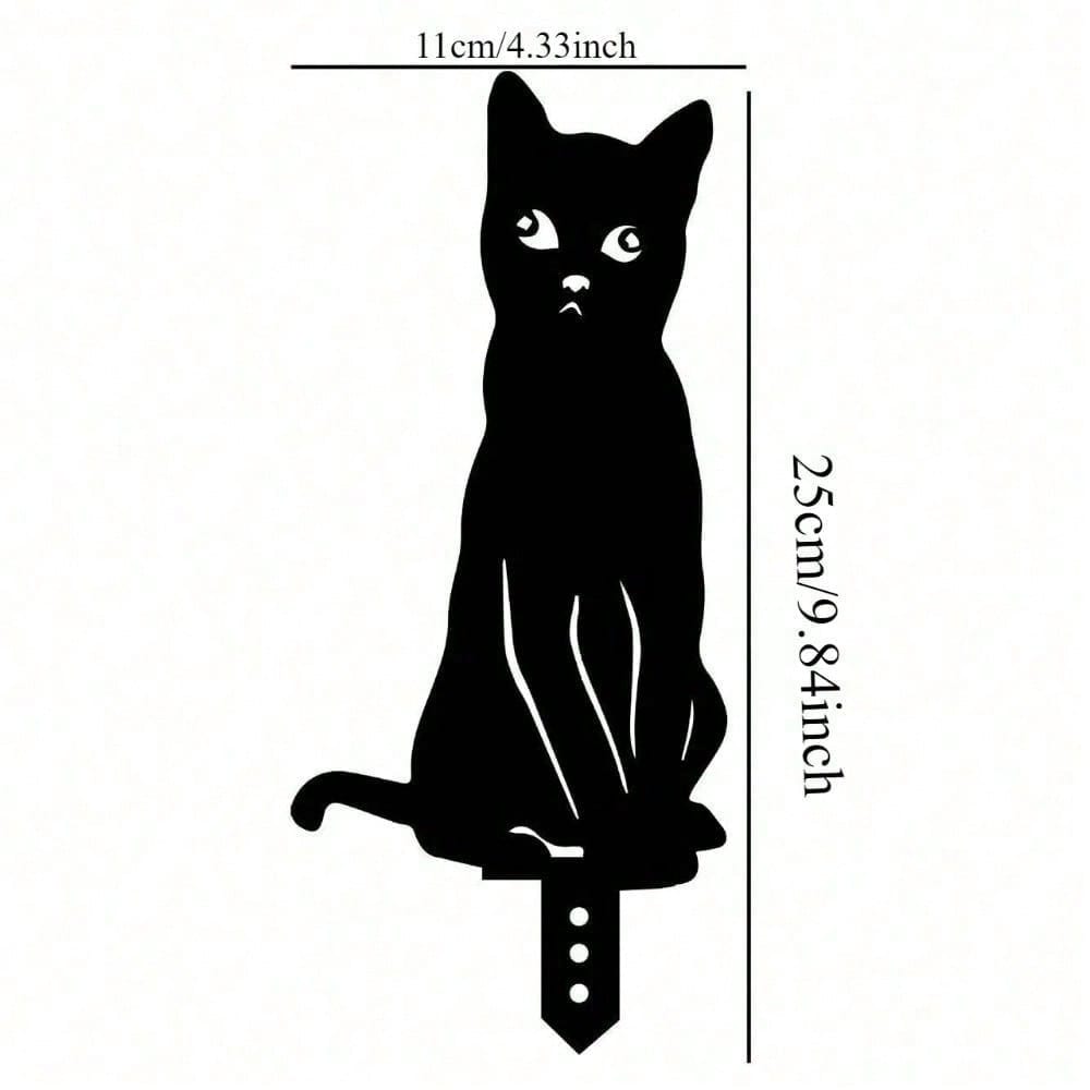 1pc Metal Dog/Cat Stake,Outdoor Metal Deer Statue,Silhouette Deer Stake,Outdoor Decor Metal Animal Stakes Waterproof