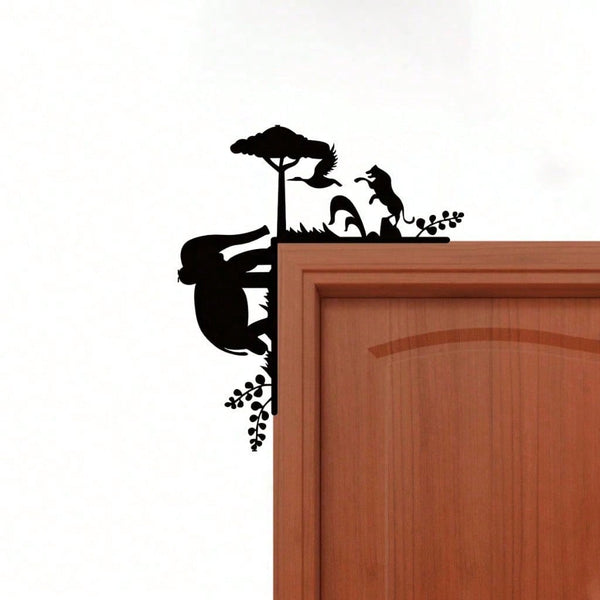 1 piece elephant silhouette wall decoration: elegantly embellish walls, door frames and corners! Ideal for modern home decoration, can be used for bedroom, living room or bathroom wall decoration. Waterproof, rust-proof and durable.