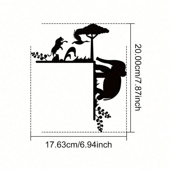 1 piece elephant silhouette wall decoration: elegantly embellish walls, door frames and corners! Ideal for modern home decoration, can be used for bedroom, living room or bathroom wall decoration. Waterproof, rust-proof and durable.