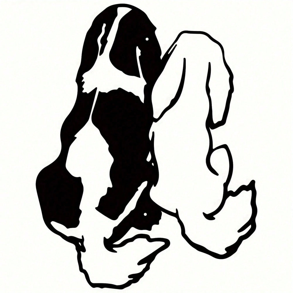 This adorable dog metal wall decoration features iron silhouettes to present animal figures, with simple and abstract lines outlining its unique charm. It is an excellent choice for home decoration, creating a warm and comfortable atmosphere
