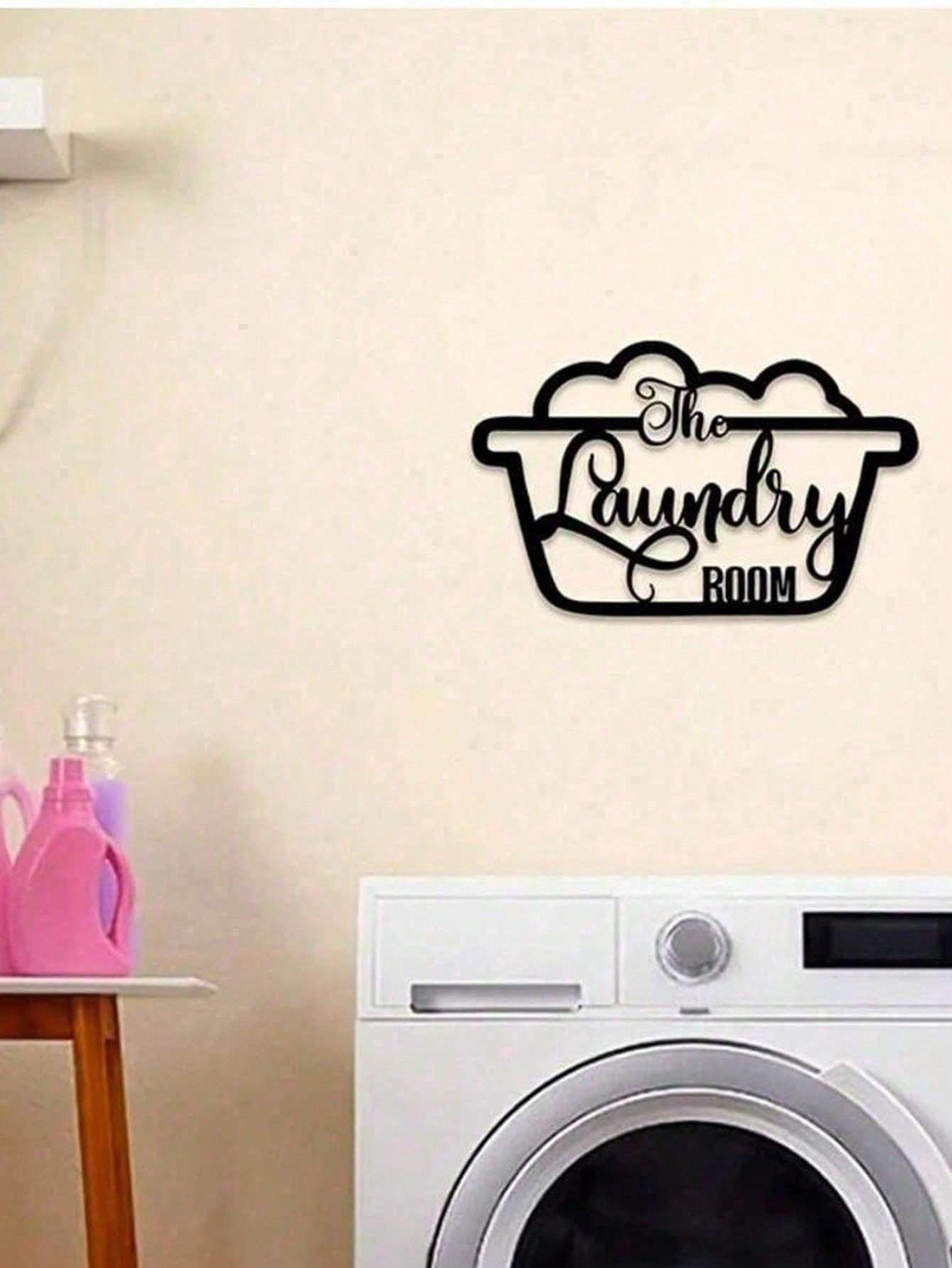 Vintage Laundry Sign - Rusty Metal Wall Art for Farmhouse Decor, Laundry Room, Kitchen & Bathroom | Retro Home Decor Sign, Cute Housewarming Gift for Women, Mom, Best Friend, Sister - Unique Gifts for Her, Aesthetic Wall Decor, Rustic Home Sign，cuadros de Main image