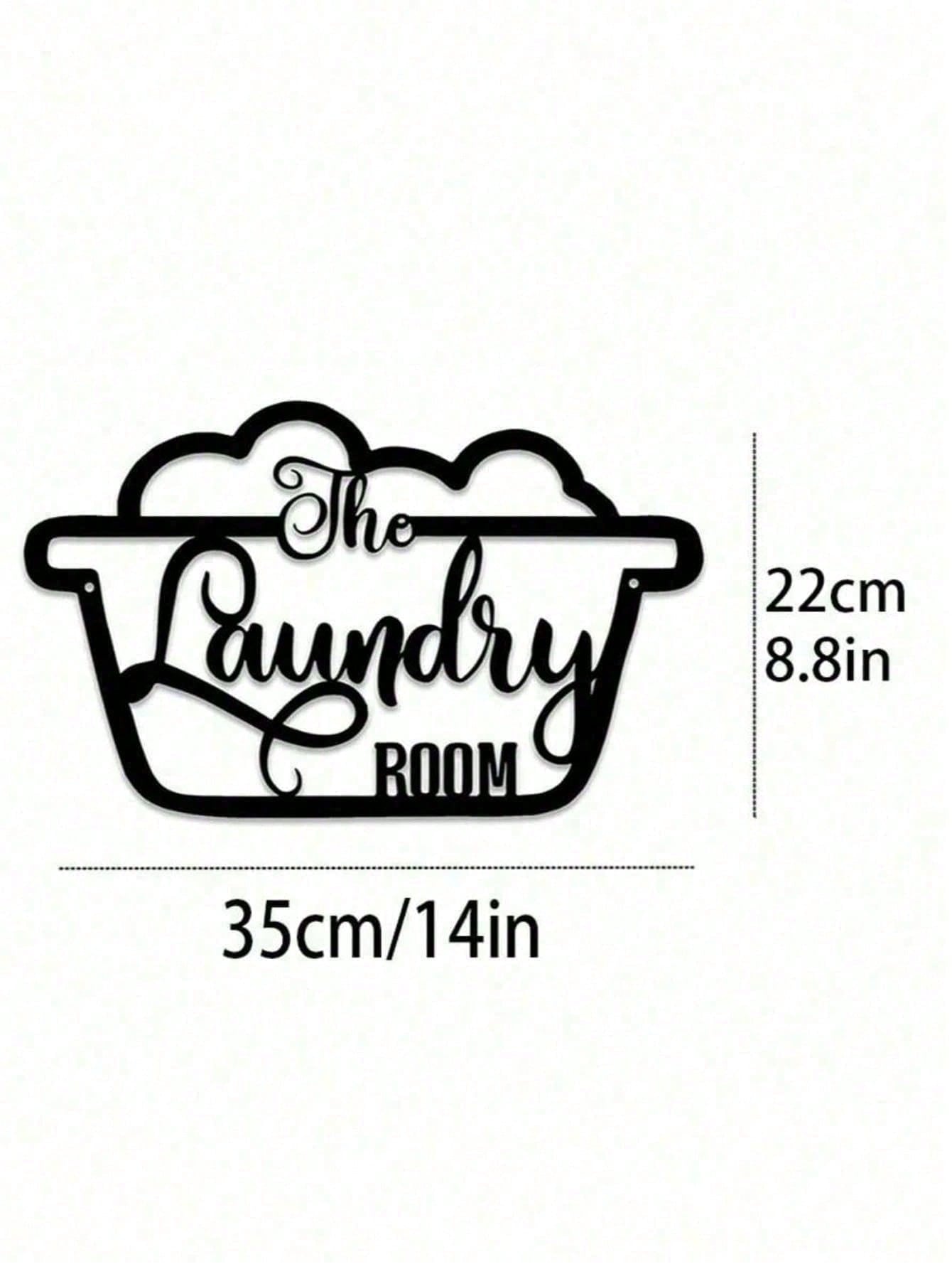 Vintage Laundry Sign - Rusty Metal Wall Art for Farmhouse Decor, Laundry Room, Kitchen & Bathroom | Retro Home Decor Sign, Cute Housewarming Gift for Women, Mom, Best Friend, Sister - Unique Gifts for Her, Aesthetic Wall Decor, Rustic Home Sign，cuadros de Secondary image