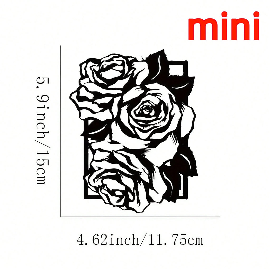 3 PiecesMetal Flower Wall Art, Modern Abstract Black Metal Line Art Decor, Minimalist Home Wall Decoration, Living Room & Bedroom Accent, Waterproof, Rustproof & Durable. Perfect For Modern Home Decor - Stylish, Lightweight, And Ready To Hang.