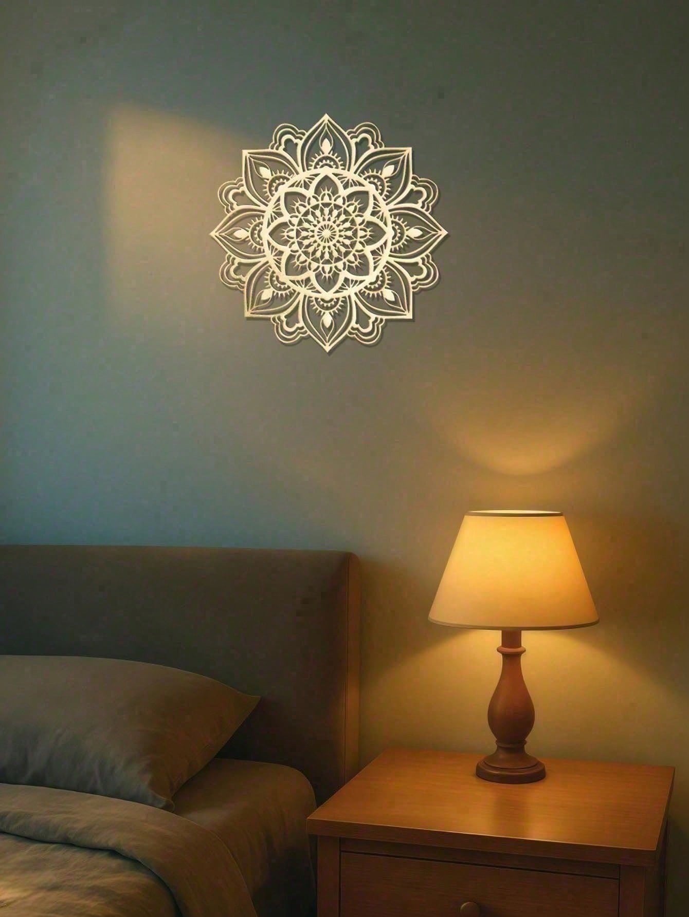 Extra Large Gold Mandala Wall Art – Boho Chic Metal Decor for Living Room, Bedroom & Office | Aesthetic Spiritual Decor, Unique Gift for Women, Men, Housewarming, Valentine’s Day, Ramadan, ChristmasRustic Iron Sign for Home Bar Decor Main image