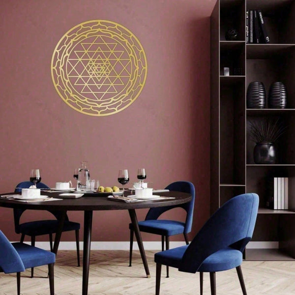 Extra Large Gold Mandala Wall Art – Boho Chic Metal Decor for Living Room, Bedroom & Office | Aesthetic Spiritual Decor, Unique Gift for Women, Men, Housewarming, Valentine’s Day, Ramadan, ChristmasRustic Iron Sign for Home Bar Decor