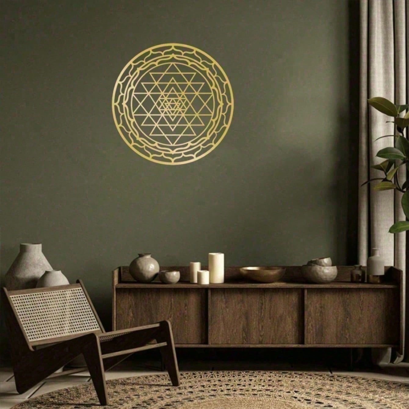 Extra Large Gold Mandala Wall Art – Boho Chic Metal Decor for Living Room, Bedroom & Office | Aesthetic Spiritual Decor, Unique Gift for Women, Men, Housewarming, Valentine’s Day, Ramadan, ChristmasRustic Iron Sign for Home Bar Decor