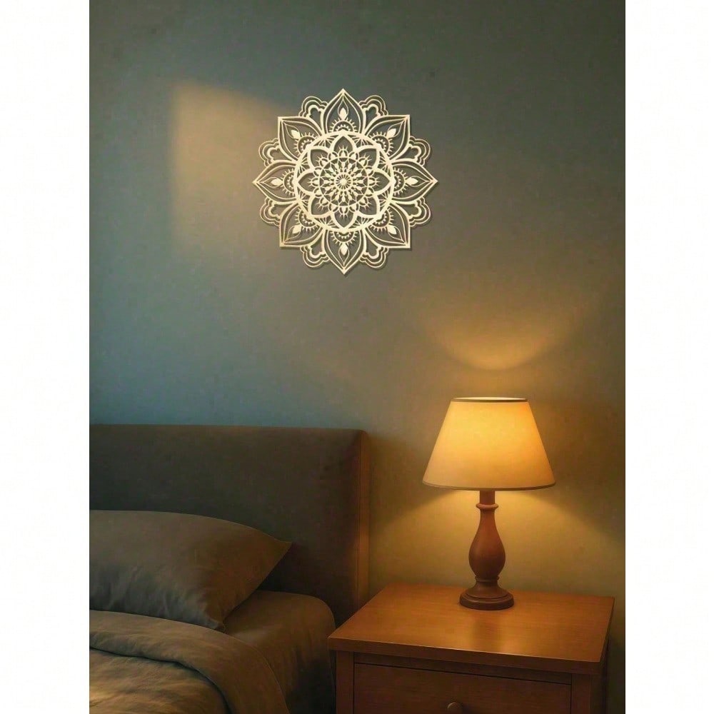 Extra Large Gold Mandala Wall Art – Boho Chic Metal Decor for Living Room, Bedroom & Office | Aesthetic Spiritual Decor, Unique Gift for Women, Men, Housewarming, Valentine’s Day, Ramadan, ChristmasRustic Iron Sign for Home Bar Decor