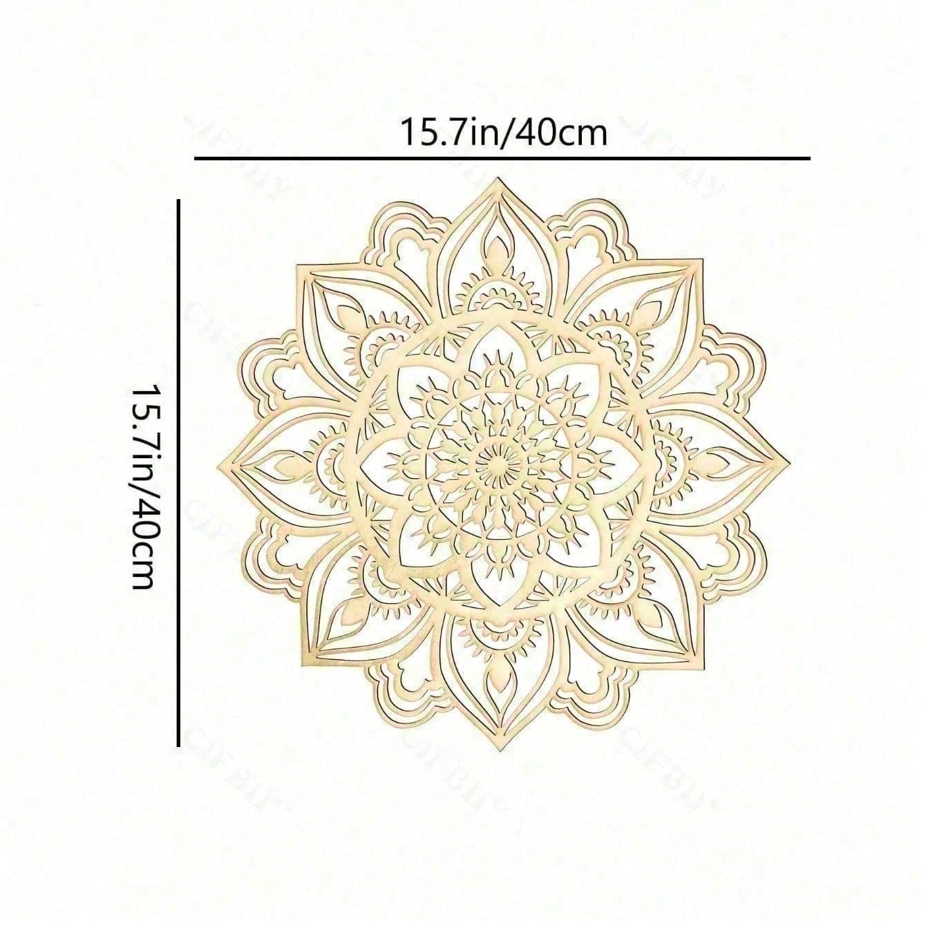 Extra Large Gold Mandala Wall Art – Boho Chic Metal Decor for Living Room, Bedroom & Office | Aesthetic Spiritual Decor, Unique Gift for Women, Men, Housewarming, Valentine’s Day, Ramadan, ChristmasRustic Iron Sign for Home Bar Decor Secondary image