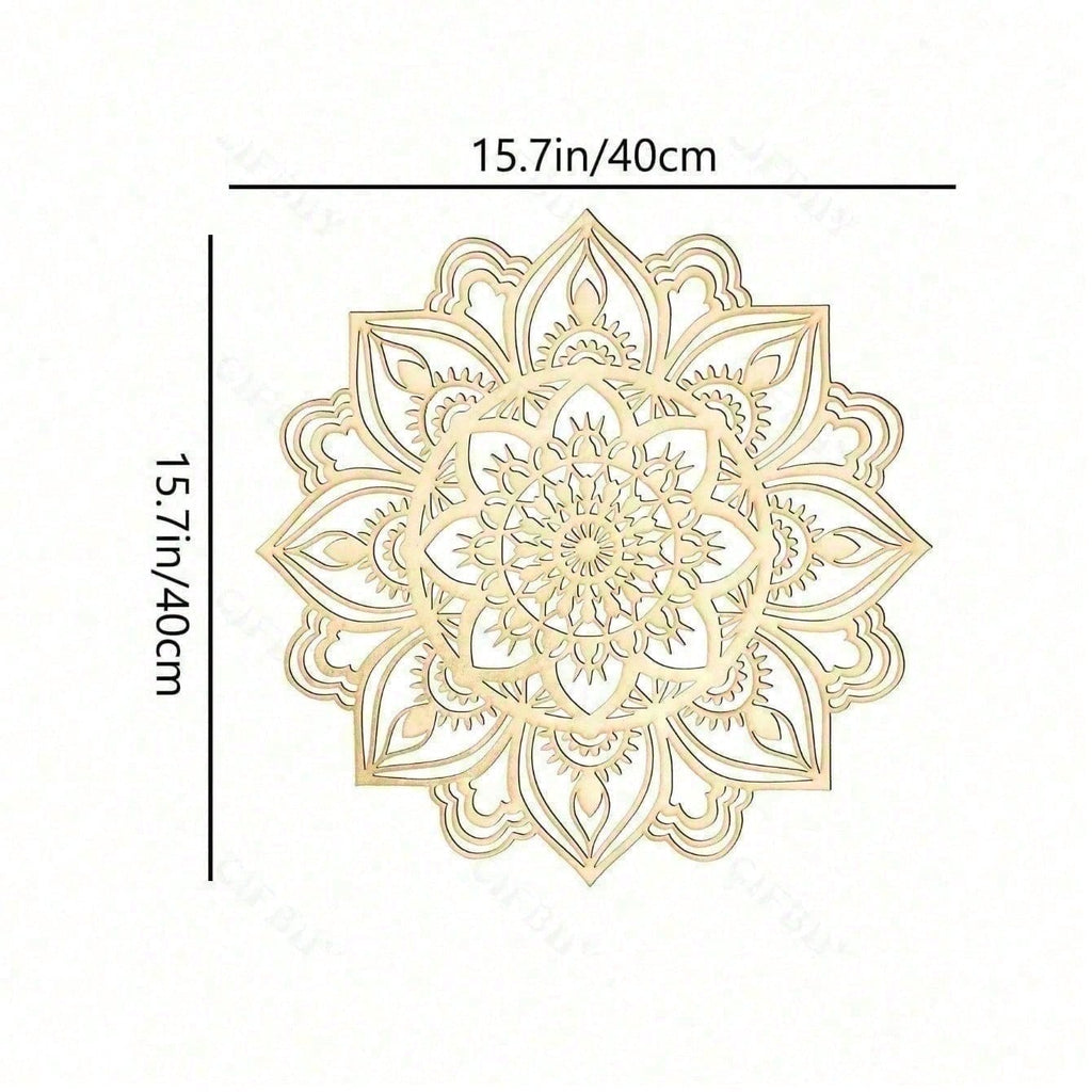 Extra Large Gold Mandala Wall Art – Boho Chic Metal Decor for Living Room, Bedroom & Office | Aesthetic Spiritual Decor, Unique Gift for Women, Men, Housewarming, Valentine’s Day, Ramadan, ChristmasRustic Iron Sign for Home Bar Decor