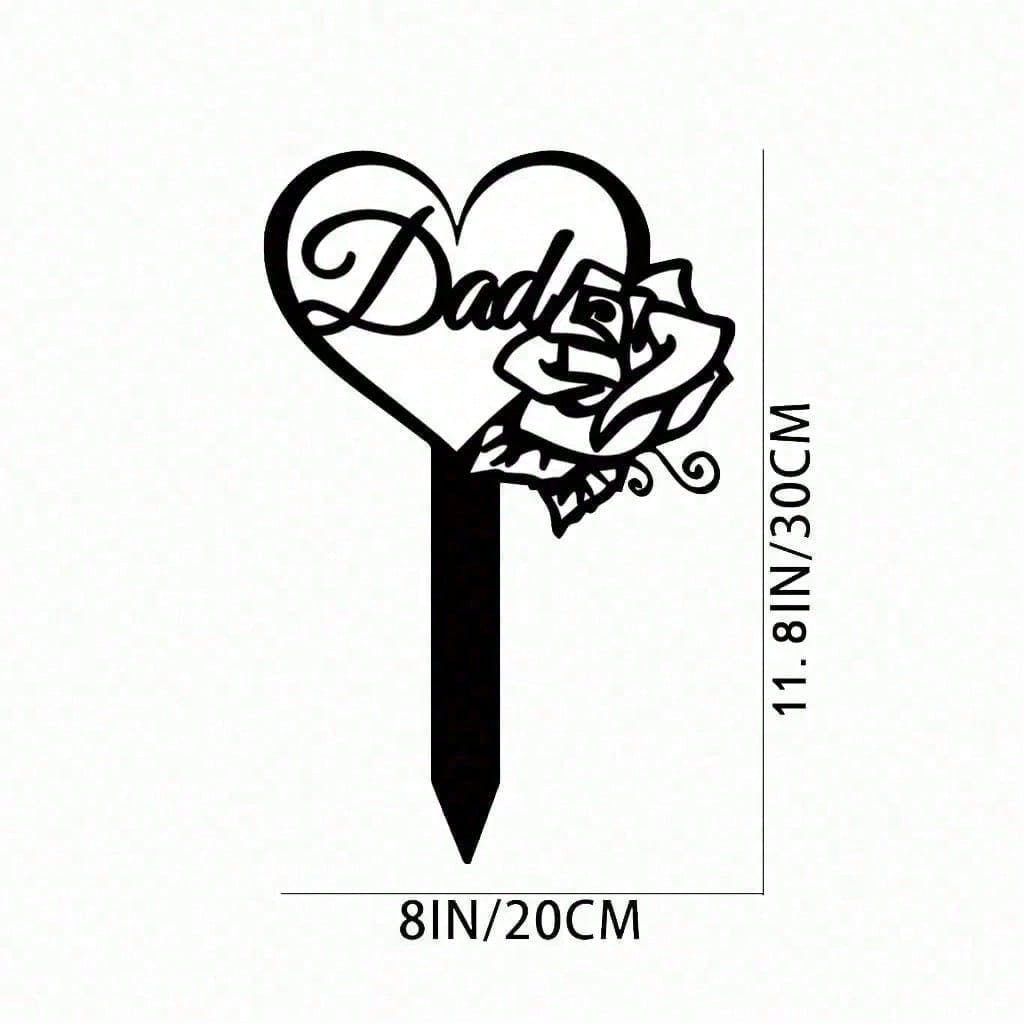 1 waterproof butterfly commemorative plaque - elegant metal tombstone piles are suitable for cemeteries, durable wrought iron to pay homage to the resting place of fathers.