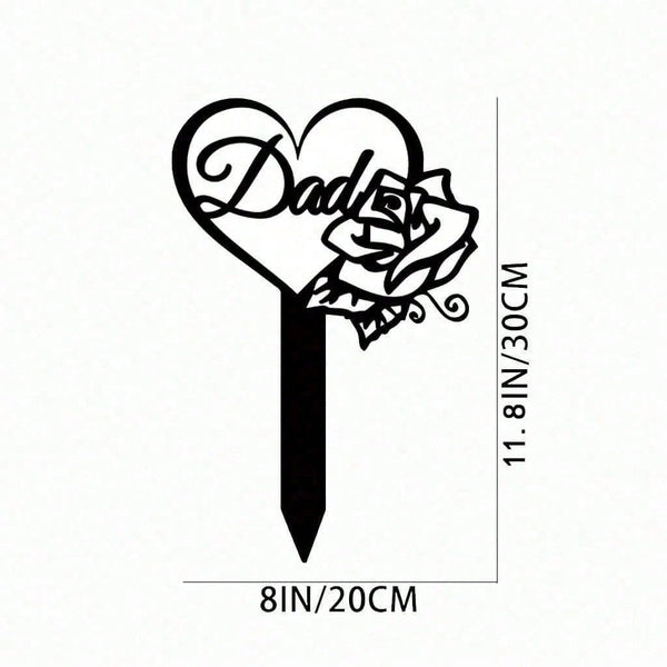1 waterproof butterfly commemorative plaque - elegant metal tombstone piles are suitable for cemeteries, durable wrought iron to pay homage to the resting place of fathers.