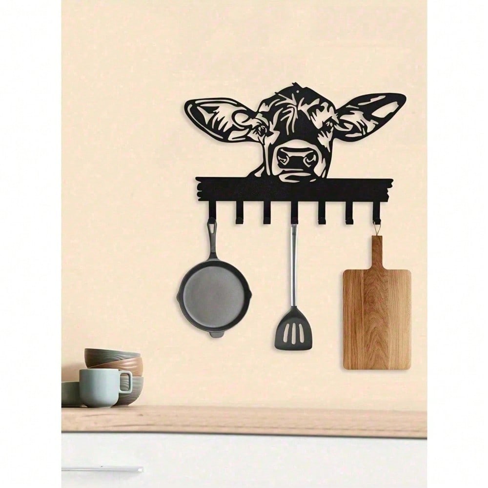 Farmhouse Animal Wall Hooks – Rustic Bathroom & Entryway Hooks for Jackets, Bags & Towels, Cute Boho Wall Art for Kitchen, Office, Bedroom Decor