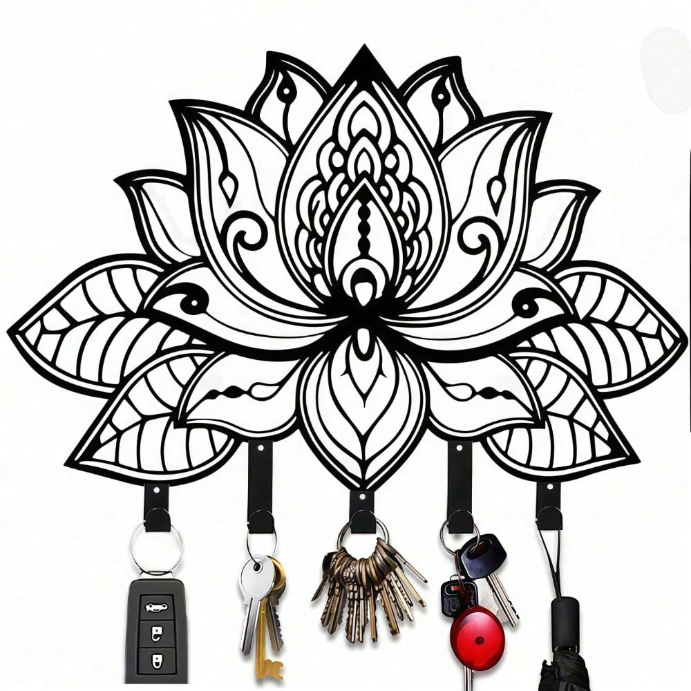 Victorian Gothic Coat Rack – Industrial Wall Mounted Entryway Organizer with Hooks for Coats, Hats, Bags & Scarves, Space-Saving Hook Rack for Hallway, Bedroom, Apartment, Dorm, Punk Gothic Home Decor