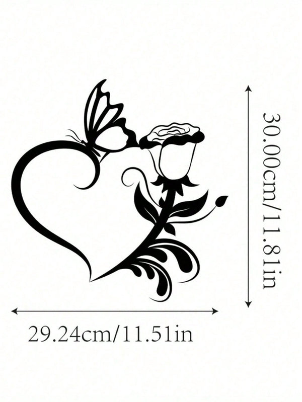 This heart-shaped floral metal wall decoration is the best gift to express love, suitable for bedrooms, living rooms, and other spaces. It is perfect for Valentine's Day and other holidays