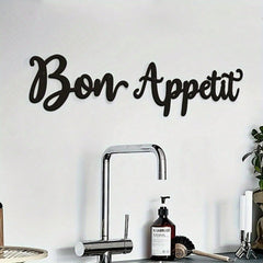Bon Appetit Wall Décor Bon Appetit Metal Wall Sign Farmhouse Kitchen Wall Art Iron Crafts Wall Sticker