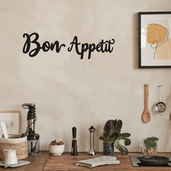 Bon Appetit Wall Décor Bon Appetit Metal Wall Sign Farmhouse Kitchen Wall Art Iron Crafts Wall Sticker