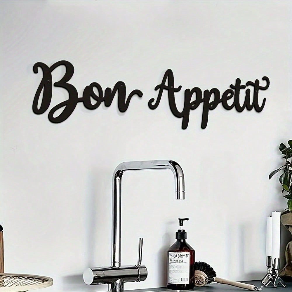 Bon Appetit Wall Décor Bon Appetit Metal Wall Sign Farmhouse Kitchen Wall Art Iron Crafts Wall Sticker